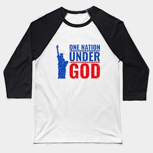 USA Nation Under God Design Baseball T-Shirt